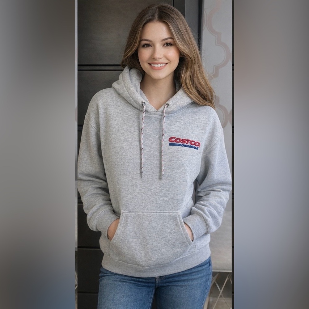 Kirkland Signature Light Gray unisex Hoodie
